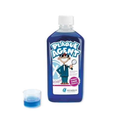 MIRADENT apnašų nustatymo skystis PLAQUE AGENT, 500ml