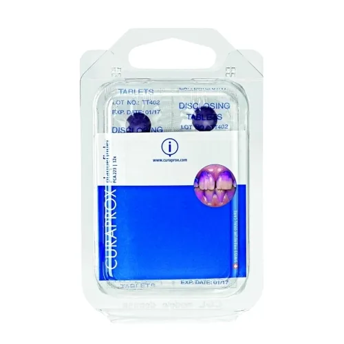 CURAPROX kramtomos tabletės apnašų indikacijai PCA 223, N12