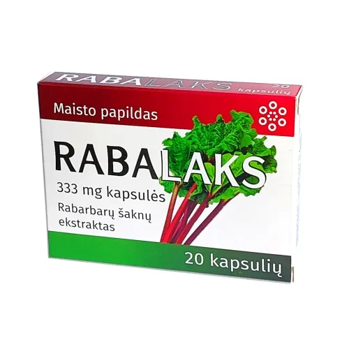 Rabalaks, 333 mg kapsulės N20