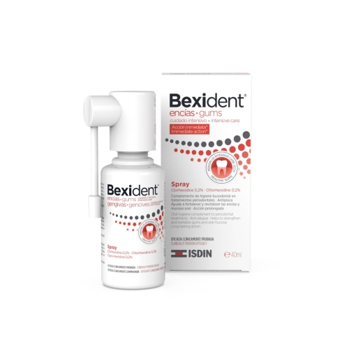 ISDIN BEXIDENT BURNOS PURŠKIKLIS SU 0,2% CHLORHEKSIDINO, 40ML
