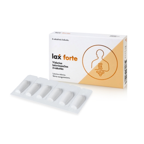 LAXFORTE rektalinės žvakutės, N6