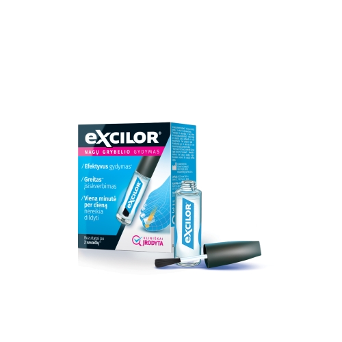 EXCILOR teptukas nagų grybeliui gydyti SOLUTION, 3.3ml