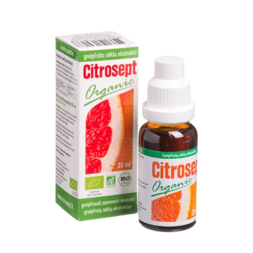CITROSEPT ORGANIC greipfrutų sėklų ekstraktas, 20ml