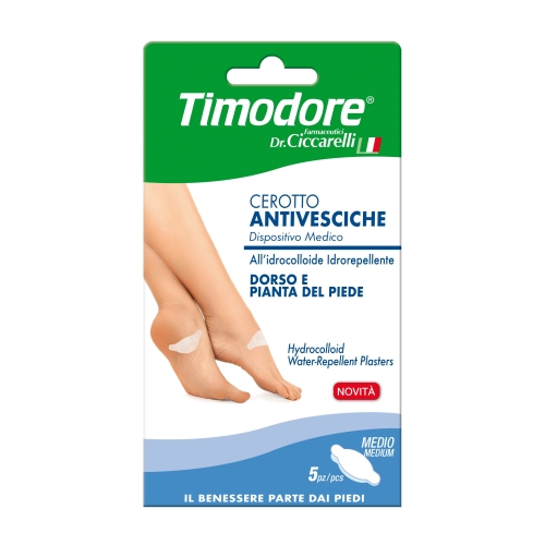 TIMODORE pūslių pleistrai pėdoms vidutiniai, 5 vnt.