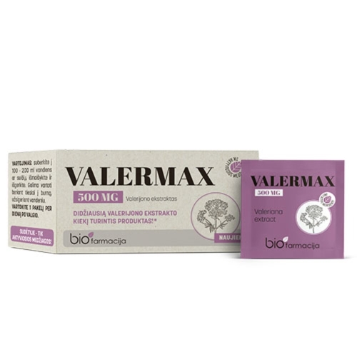 VALERMAX 500mg pakeliai, N28
