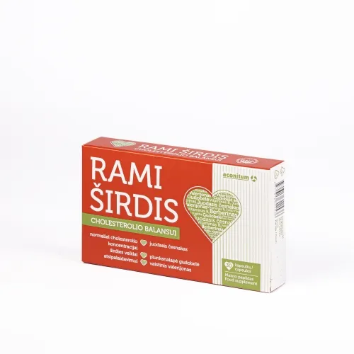 Rami širdis cholesterolio balansui kaps. N30