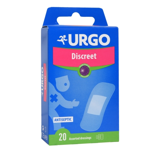 URGO nepastebimas pleistras pleistras 3 dydžių DISCREET, N20