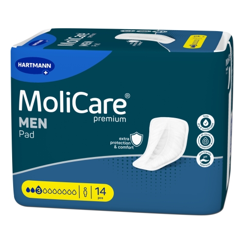 HARTMANN įklotai vyrams MOLICARE MEN PAD, 3 lašai, N14
