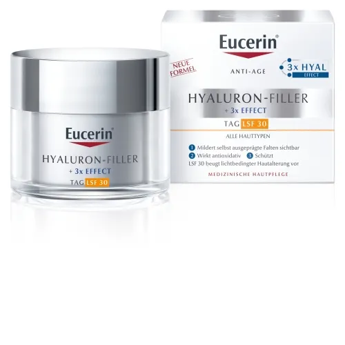 EUCERIN dieninis kremas nuo raukšlių HYALURON-FILLER SPF 30, 50 ml