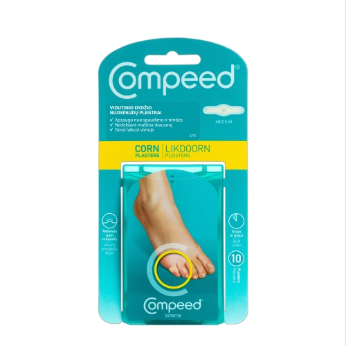 COMPEED kojų pirštų nuospaudų pleistrai vidutinio dydžio, N10