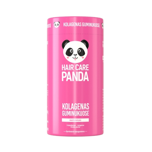 HAIR CARE PANDA Maisto papildas kolagenas guminukuose, 60 guminukų
