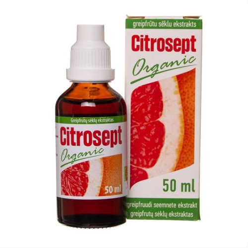 CITROSEPT ORGANIC greipfrutų sėklų ekstraktas, 50ml