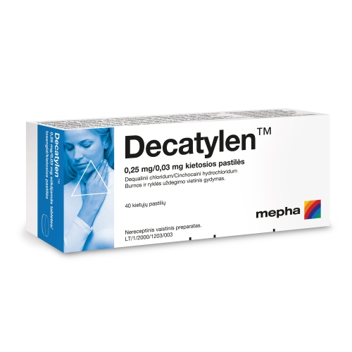 Decatylen 0,25/0,03mg lozenges N40