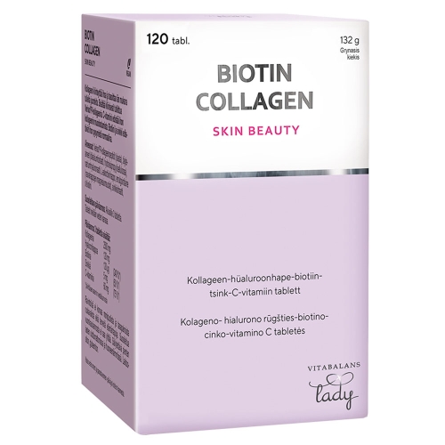 VITABALANS LADY BIOTIN COLLAGEN, 120 tablečių