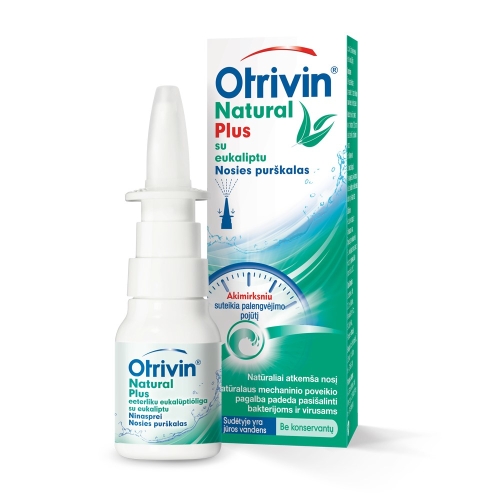 OTRIVIN nosies purškalas su eukaliptu NATURAL PLUS, 20ml