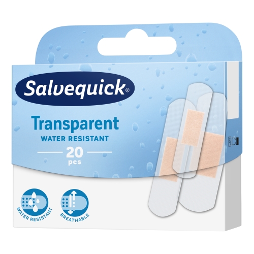 Salvequick „Transparent“ pleistrų rinkinys, N20