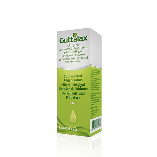 Guttalax 7,5mg/ml lašai 30ml N1