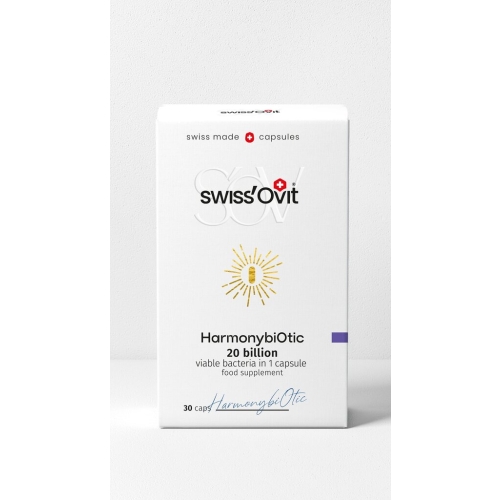 Maisto papildas Swissovit Harmonybiotic probiotikai, 30 kaps.