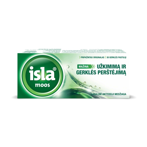 ISLA MOOS, 30 pastilių