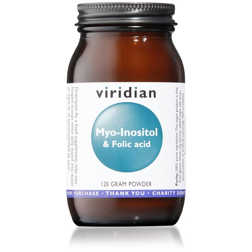 VIRIDIAN MYO-INOSITOL & FOLIC ACID, 120g