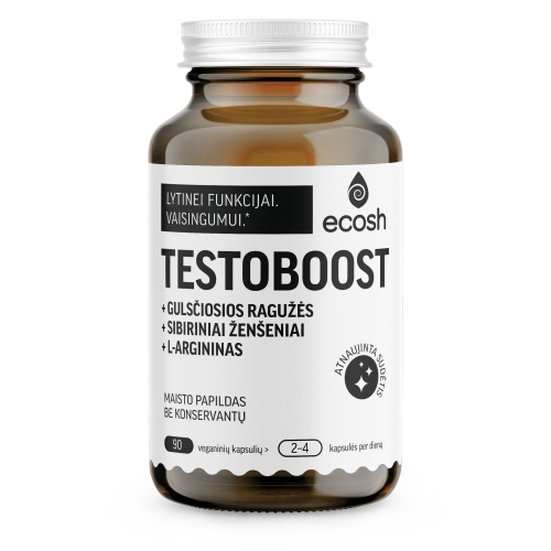 ECOSH Testoboost, 90 kapsulių