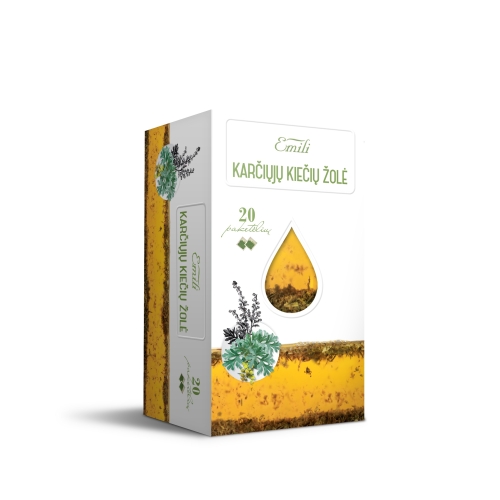 EMILI karčiųjų kiečių žolės arbata, 1.5g N20