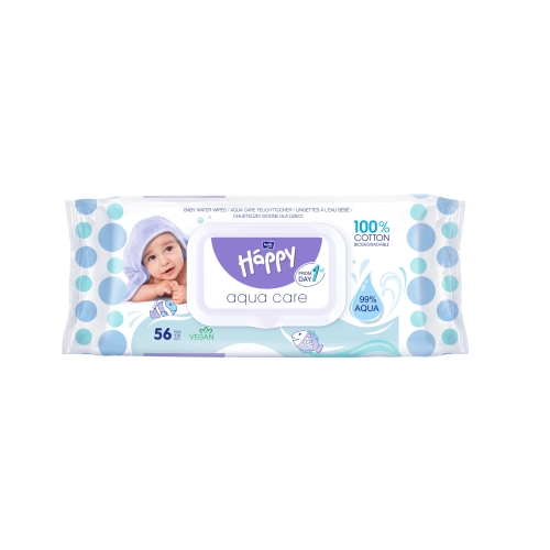 HAPPY Aqua Care drėgnos servetėlės vaikams, N56