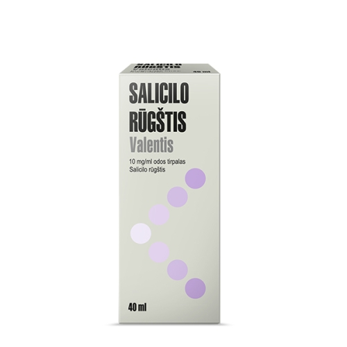 Salicilo rūgštis Valentis 1% odos tirpalas 40ml
