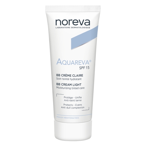 NOREVA drėkinamasis toninis šviesaus atspalvio BB kremas AQUAREVA 40ml