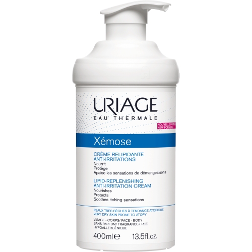 URIAGE universalus minkštinamasis kremas su dozatoriumi XEMOSE, 400ml