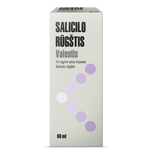 Salicilo rūgštis Valentis 10mg/ml odos tirpalas 80ml