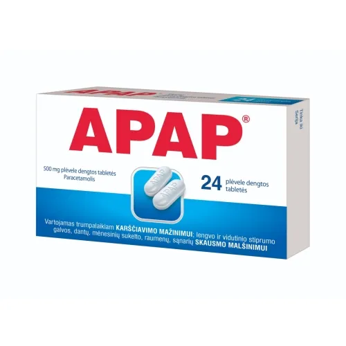 APAP 500mg tab. N24