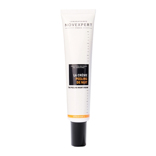 NOVEXPERT šveičiamasis naktinis veido kremas su vitaminu C, 40ml