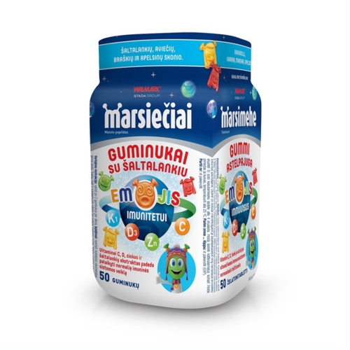 Marsiečiai guminukai emoji su šaltalankiu N50