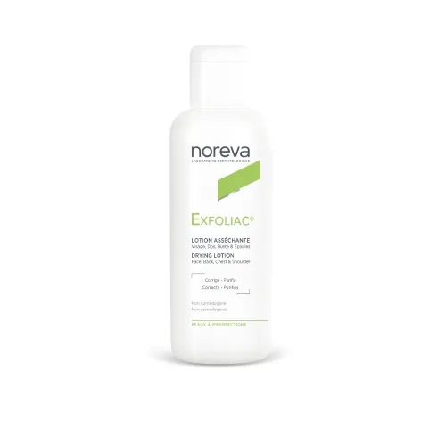 NOREVA veido, nugaros ir krūtinės odos losjonas EXFOLIAC, 125ml