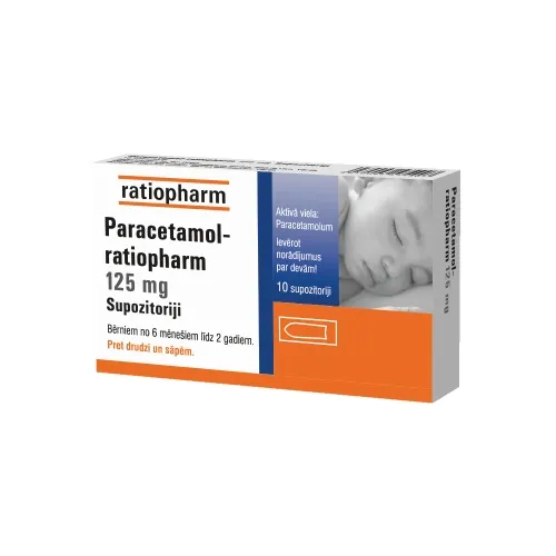Paracetamol-ratiopharm 125mg supp. N10