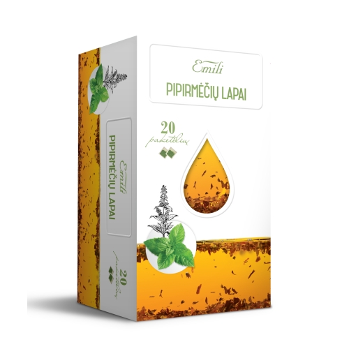 EMILI pipirmėčių lapų arbata, 1.5g x N20