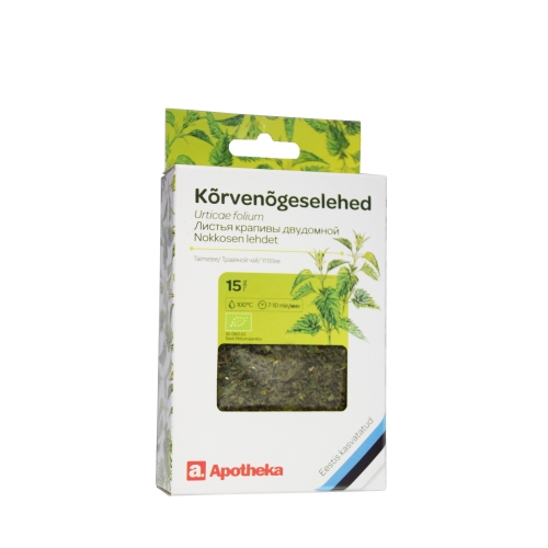 APOTHEKA vaistažolių arbata DILGĖLIŲ LAPAI, 15g