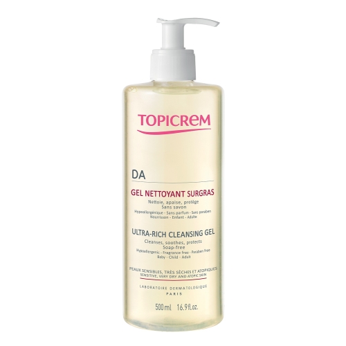 TOPICREM maitinamoji prausiamoji želė atopinei odai DA, 500ml