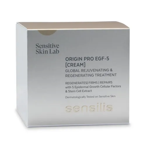 SENSILIS Origin PRO EGF-5 atkuriamasis kremas su augimo faktoriais, 50