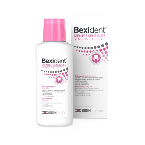 BEXIDENT burnos skalavimo skystis JAUTRIEMS DANTIMS, 250ml