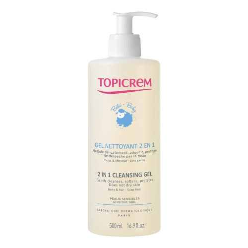 TOPICREM 2in1 prausiamoji želė BABY, 500ml