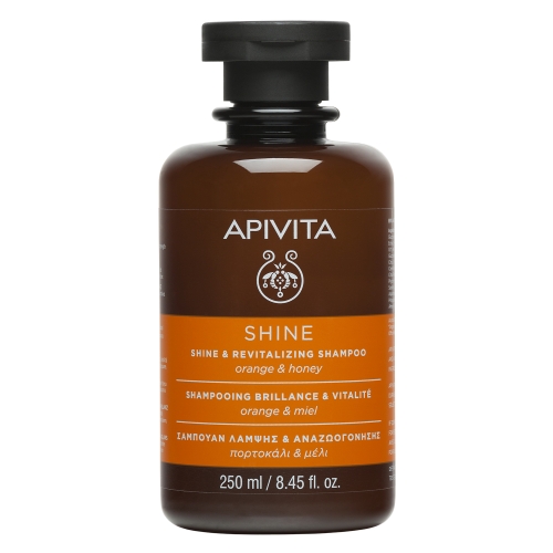 APIVITA šampūnas, žvilgesio suteikiantis, 250ml