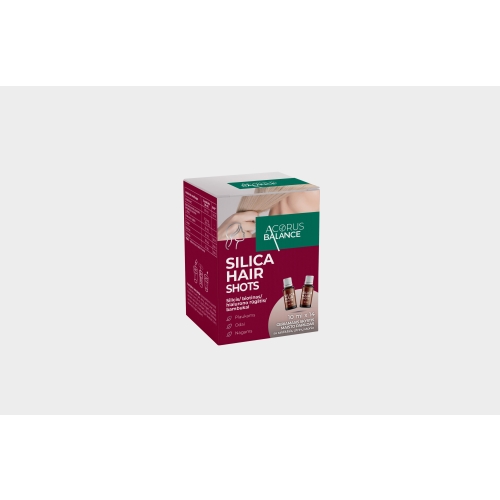ACORUS BALANCE plaukams SILICA HAIR SHOTS, 10 ml, 14 buteliukų