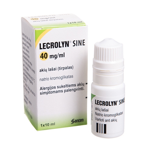 Lecrolyn sine 40mg/ml akių lašai 10ml N1