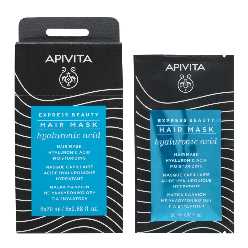 APIVITA drėkinamoji plaukų kaukė EXPRESS BEAUTY, 20ml