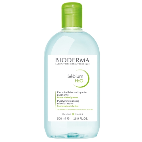 BIODERMA micelinis valomasis vanduo SEBIUM H2O, 500ml