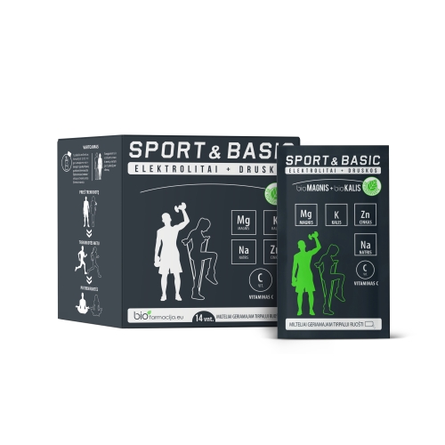 SPORT&BASIC bioMagnis + bioKalis, milteliai, N14