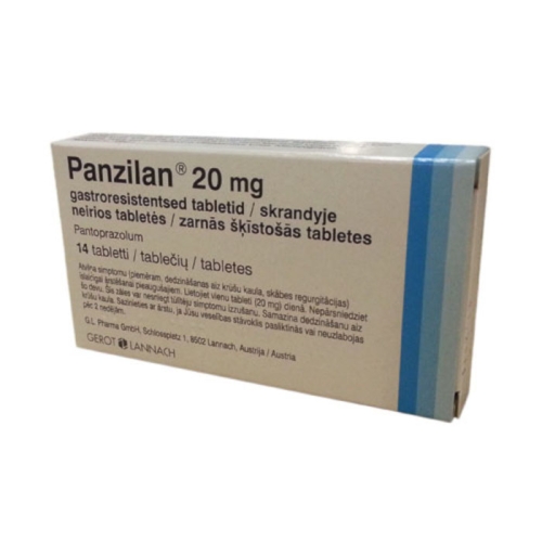 Panzilan 20mg skrandyje neirios tabletės N14 (lizdinėje pakuotėje)