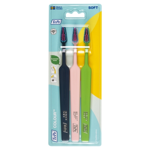 TEPE minkšti dantų šepetėliai SELECT COLOUR, N3